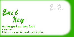 emil ney business card